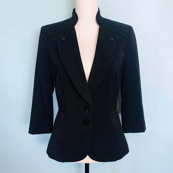 NWT WHBM Black Blazer Size 4 - Picture 1 of 8